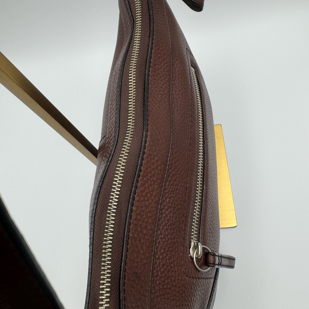 Auth Coach Y2K East West Pebbled Leather Soho Crossbody Handbag Brown F12321 - Picture 9 of 16